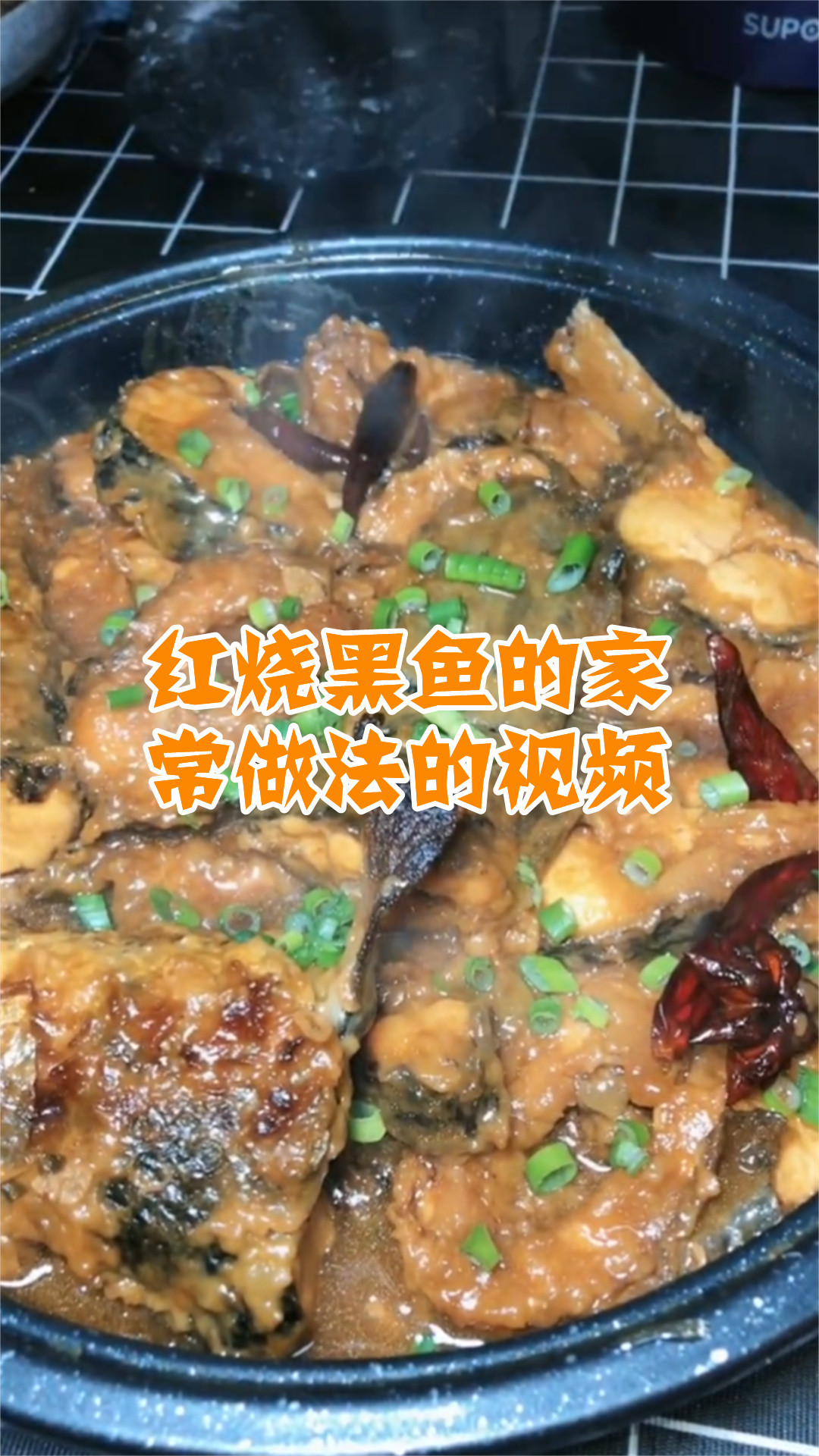 红烧黑鱼的家常做法的视频