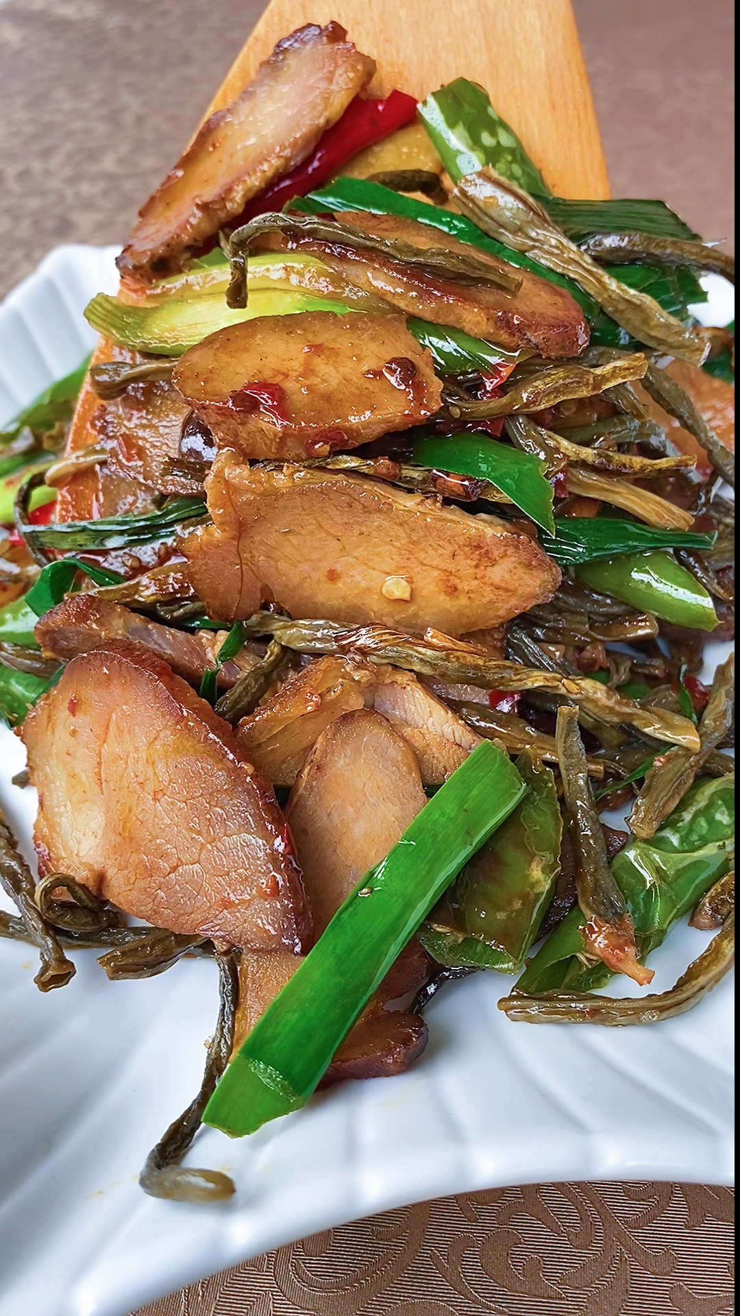 #我要上热门#你吃过干豇豆炒腊肉吗?还记得童年的味道吗?