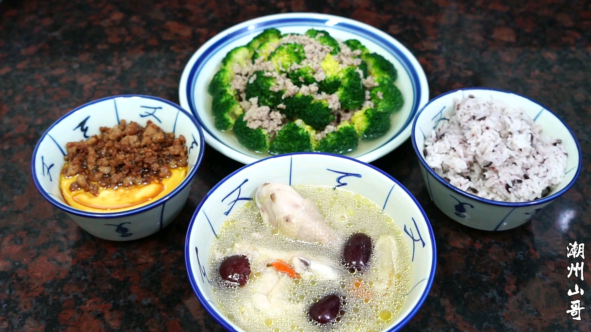 #舌尖上的乡村美食#花胶鸡汤，上汤西兰花，潮汕人的月子餐。