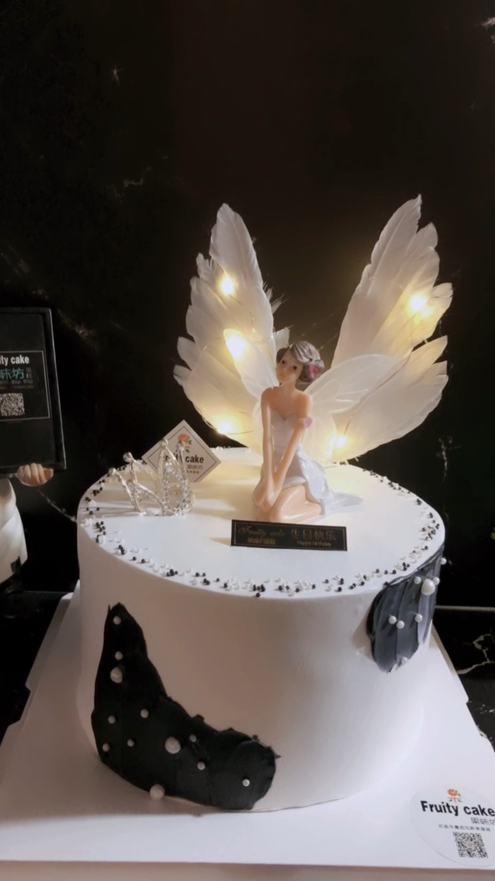 #生日蛋糕#羽毛天使蛋糕