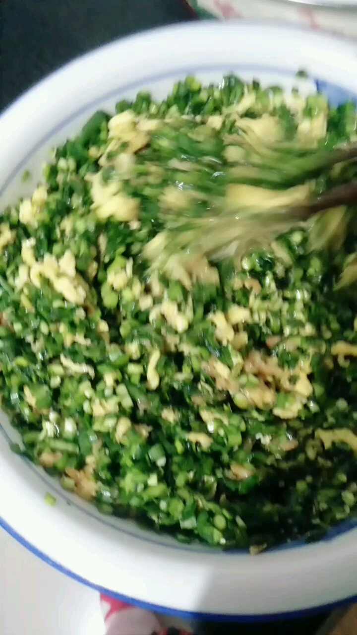#我的家乡年#韭菜鸡蛋虾仁馅饺子