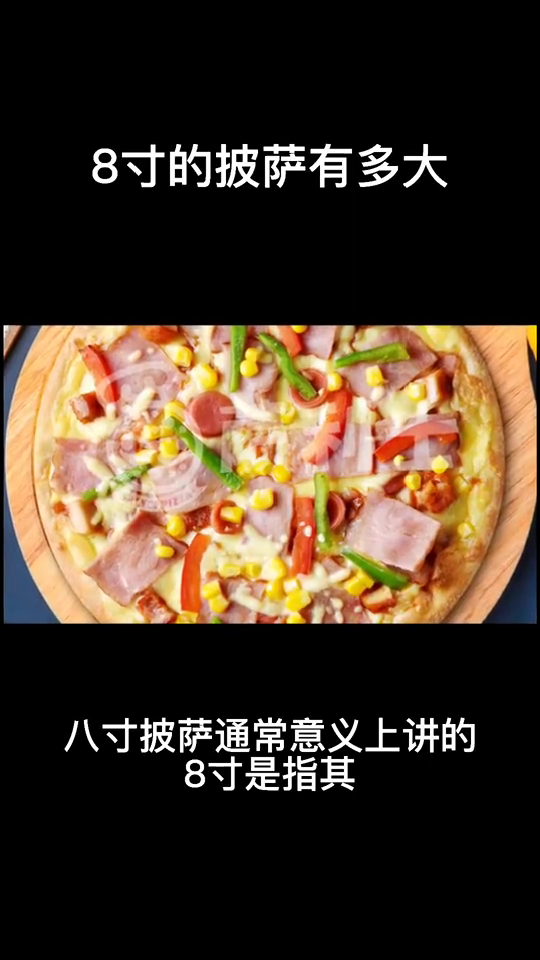 八英寸披萨多大?