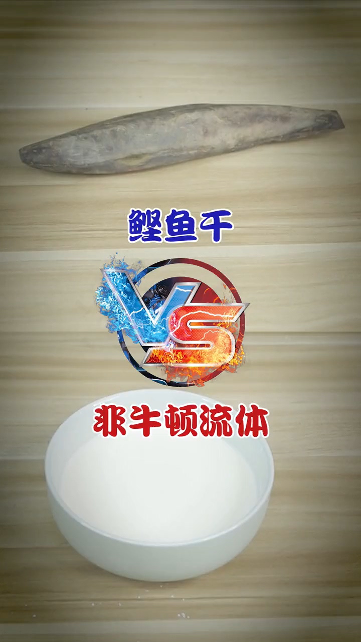 #零食测评#食物界硬度至尊鲣鱼干vs遇强则强的非牛顿流体