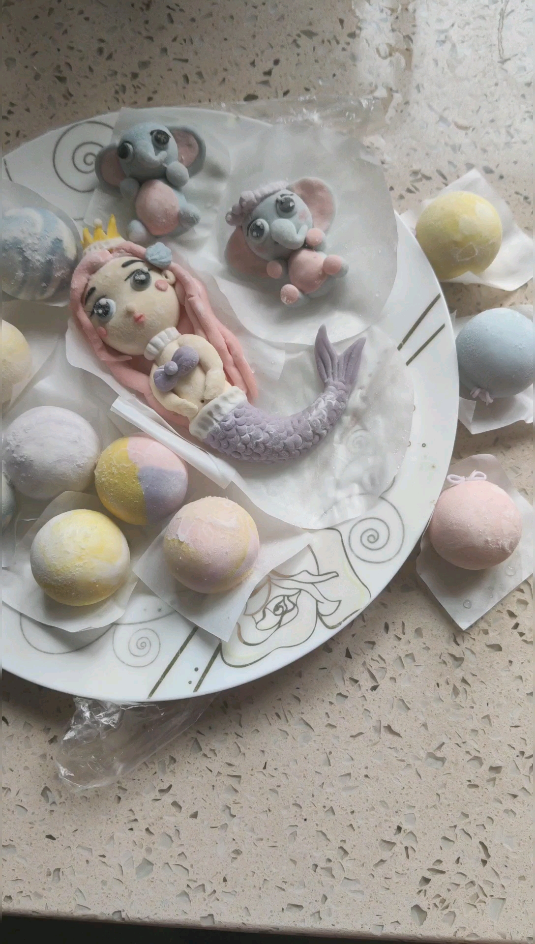 #手工制作#卡通汤圆,宝宝都迫不及待,亲自下手啦