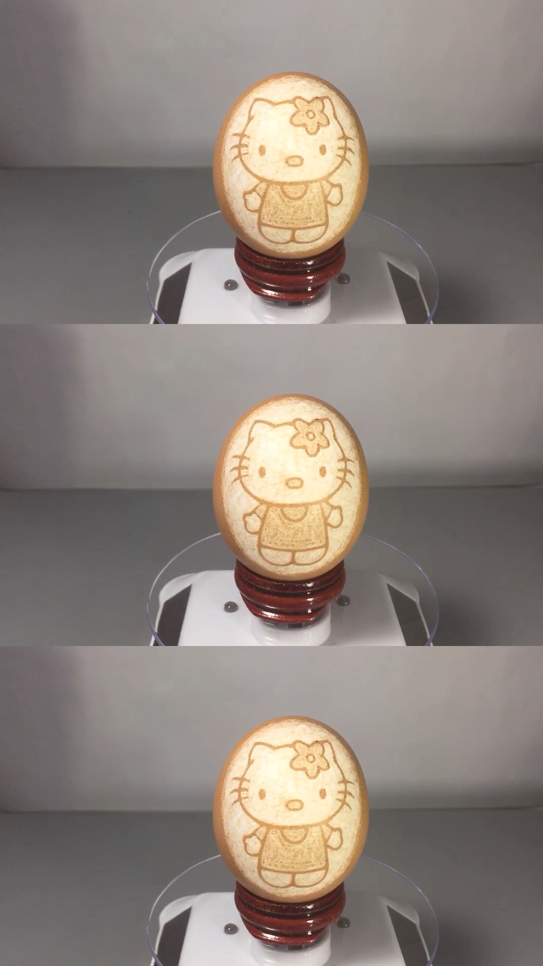 蛋雕作品,卡通人物Hello Kitty