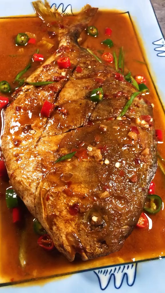 #美食#红烧金鲳鱼