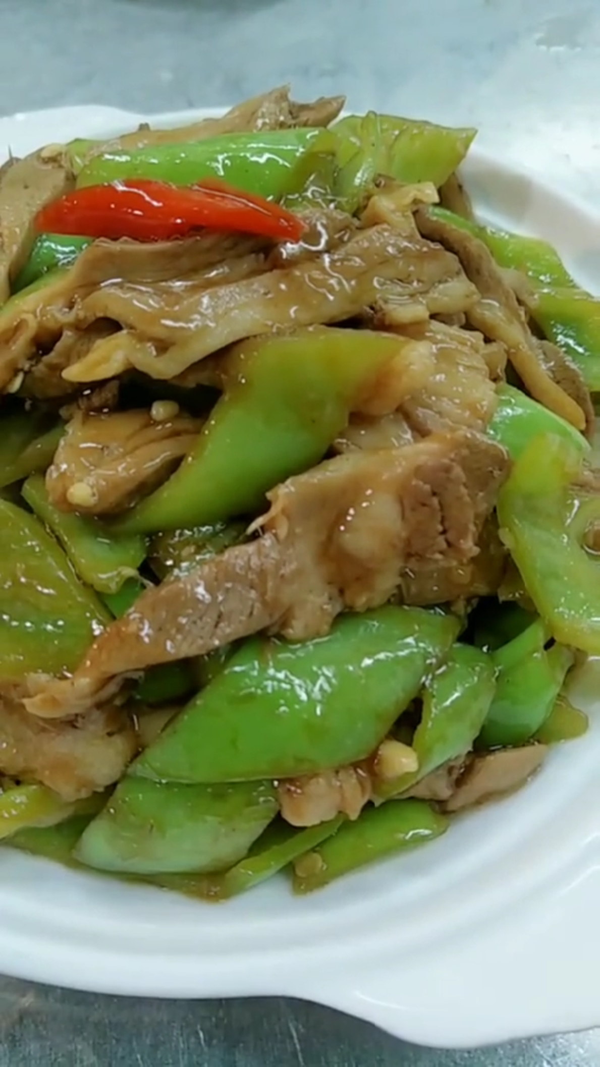 尖椒炒羊肉