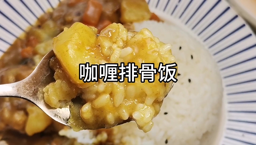 #自制美食#咖喱排骨饭好吃到两碗米饭都不够