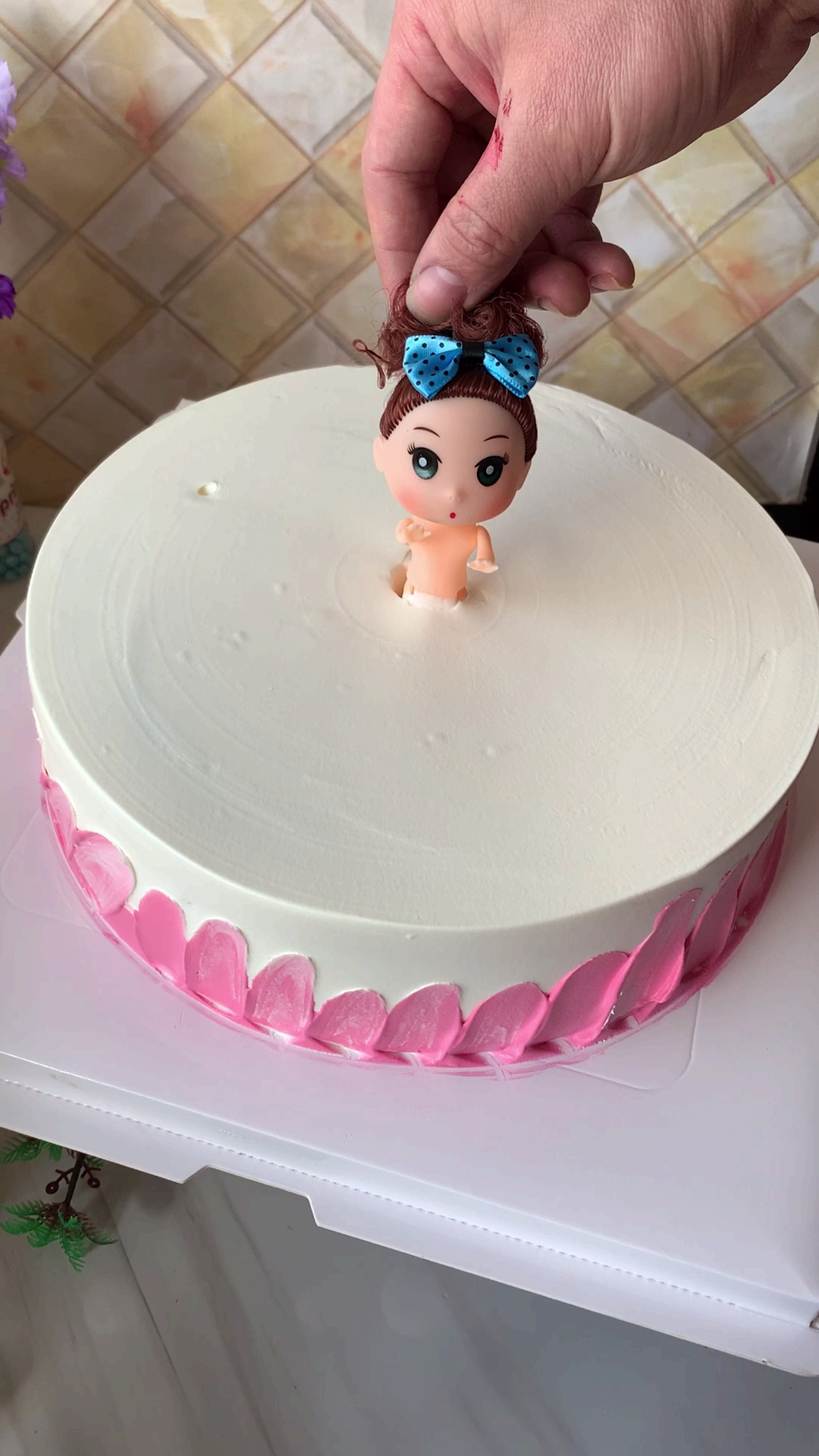 #生日蛋糕#小公主掉下去了