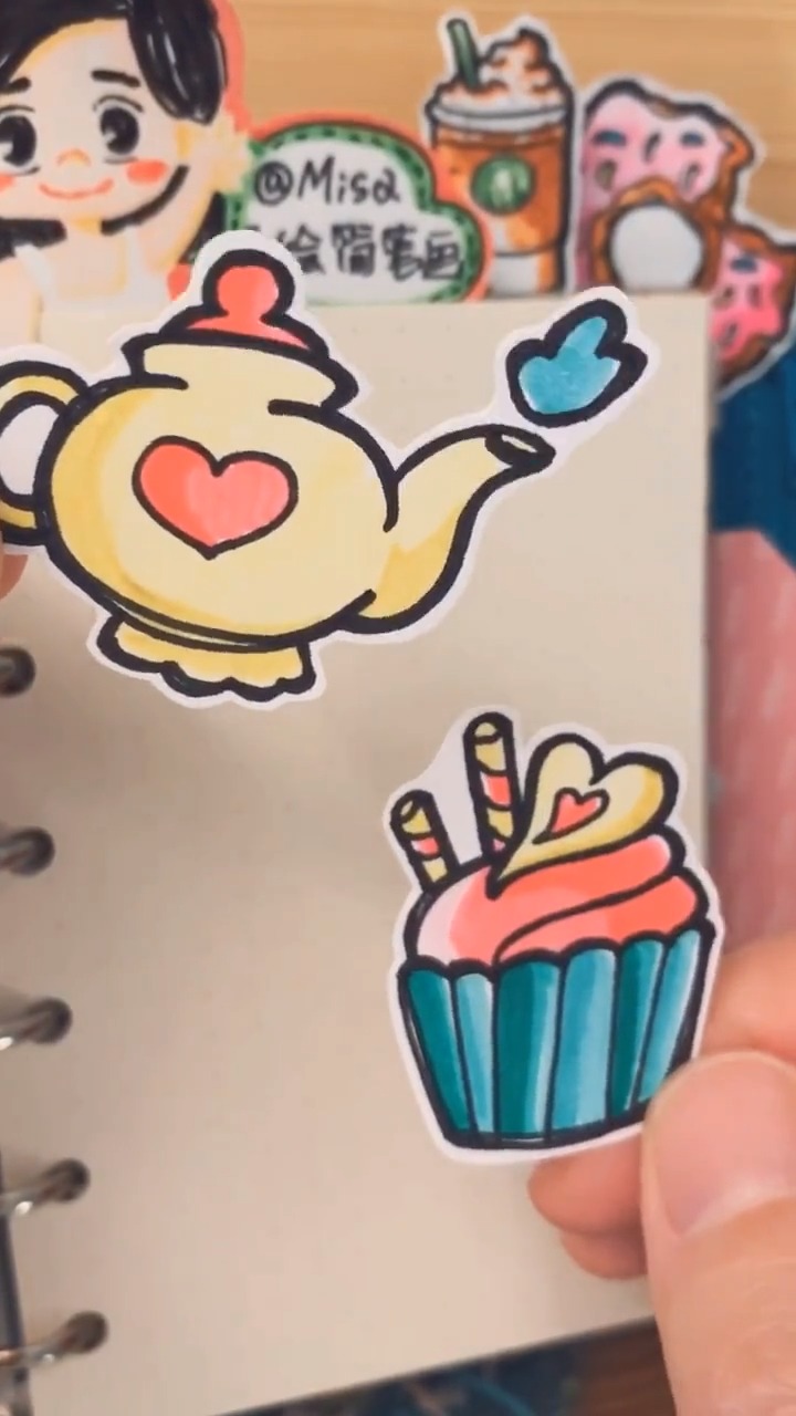 #手绘教程#美美哒下午茶简笔画手绘