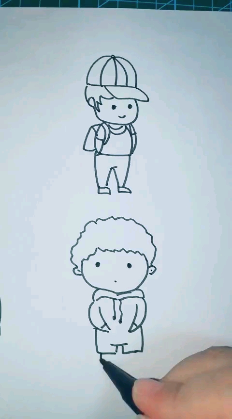 小男孩简笔画