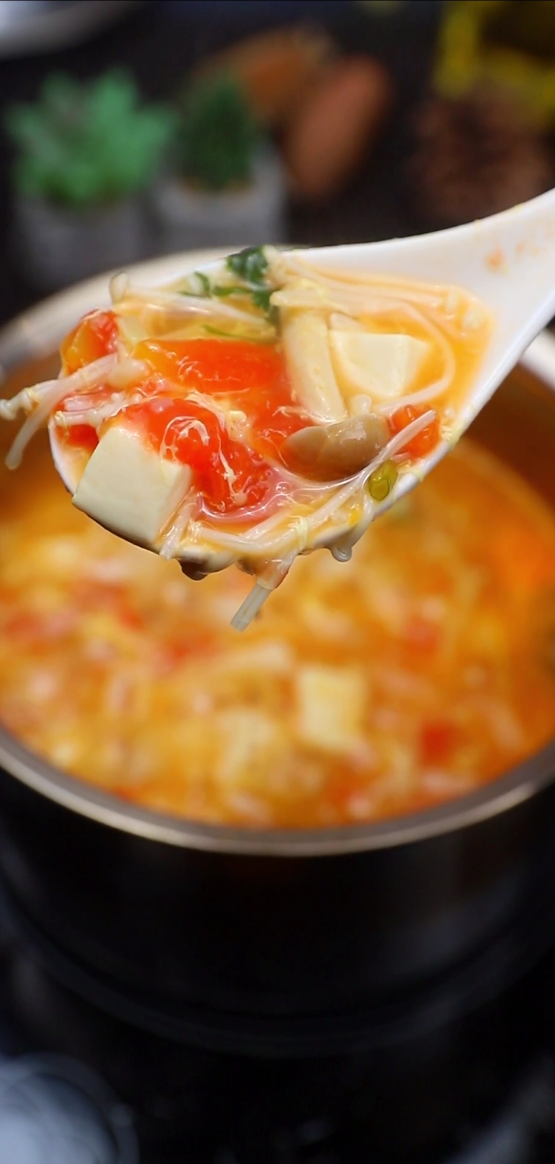 三菇番茄蛋汤,营养健康,一起喝起来吧