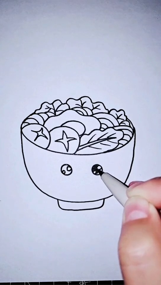 简笔画面条