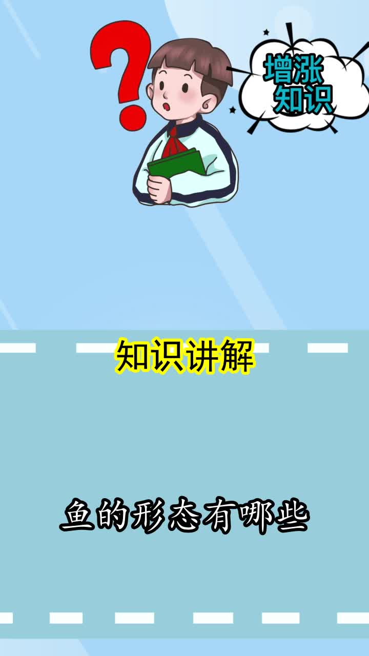 鱼的形态有哪些,你记住了吗