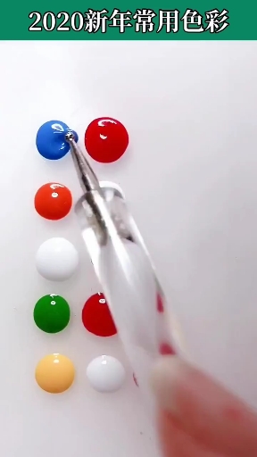 #美甲#红加绿谁能想到竟能调出这个颜色?