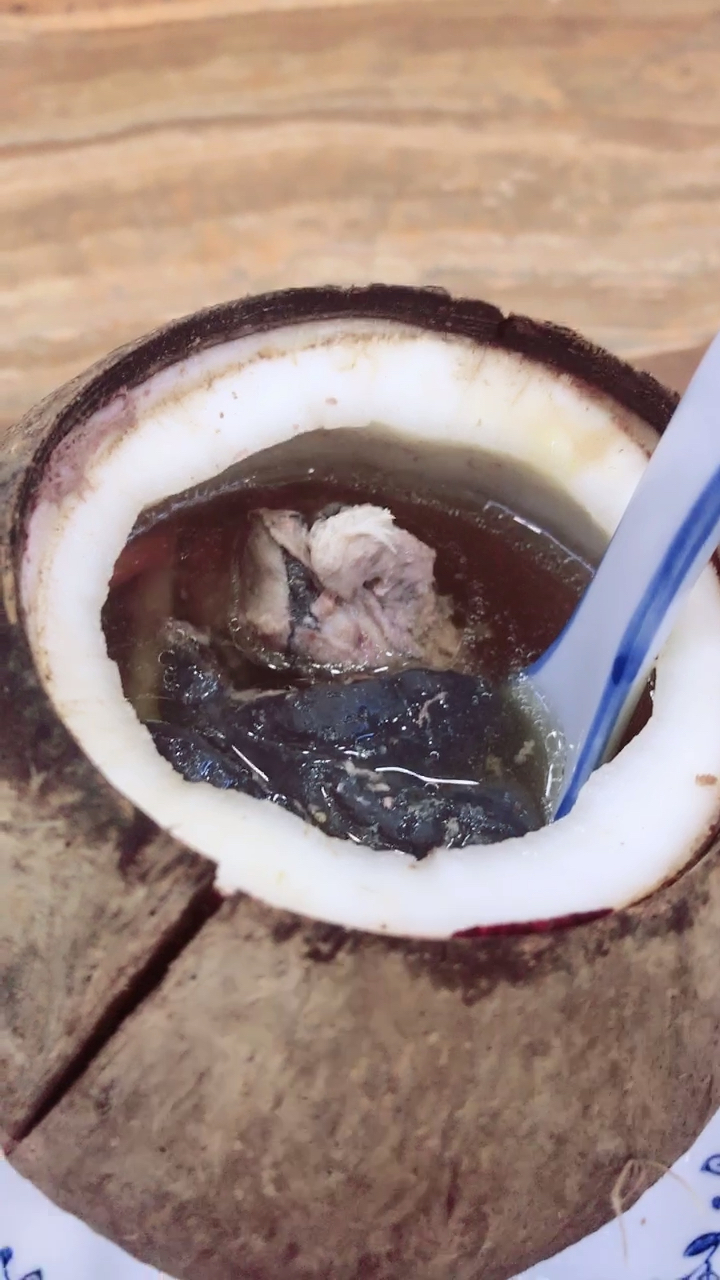 椰子炖竹丝鸡～