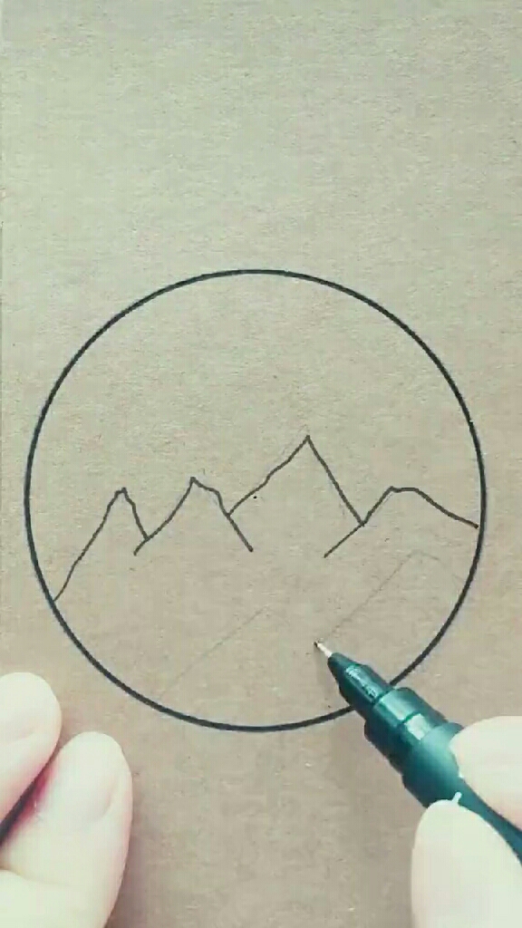 想看夕阳,自己画!