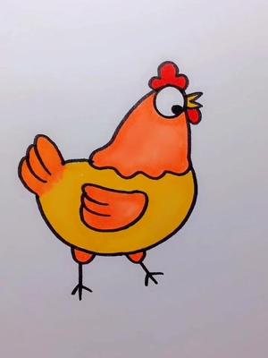 这是公鸡还是母鸡#育儿简笔画 # #上热门 +