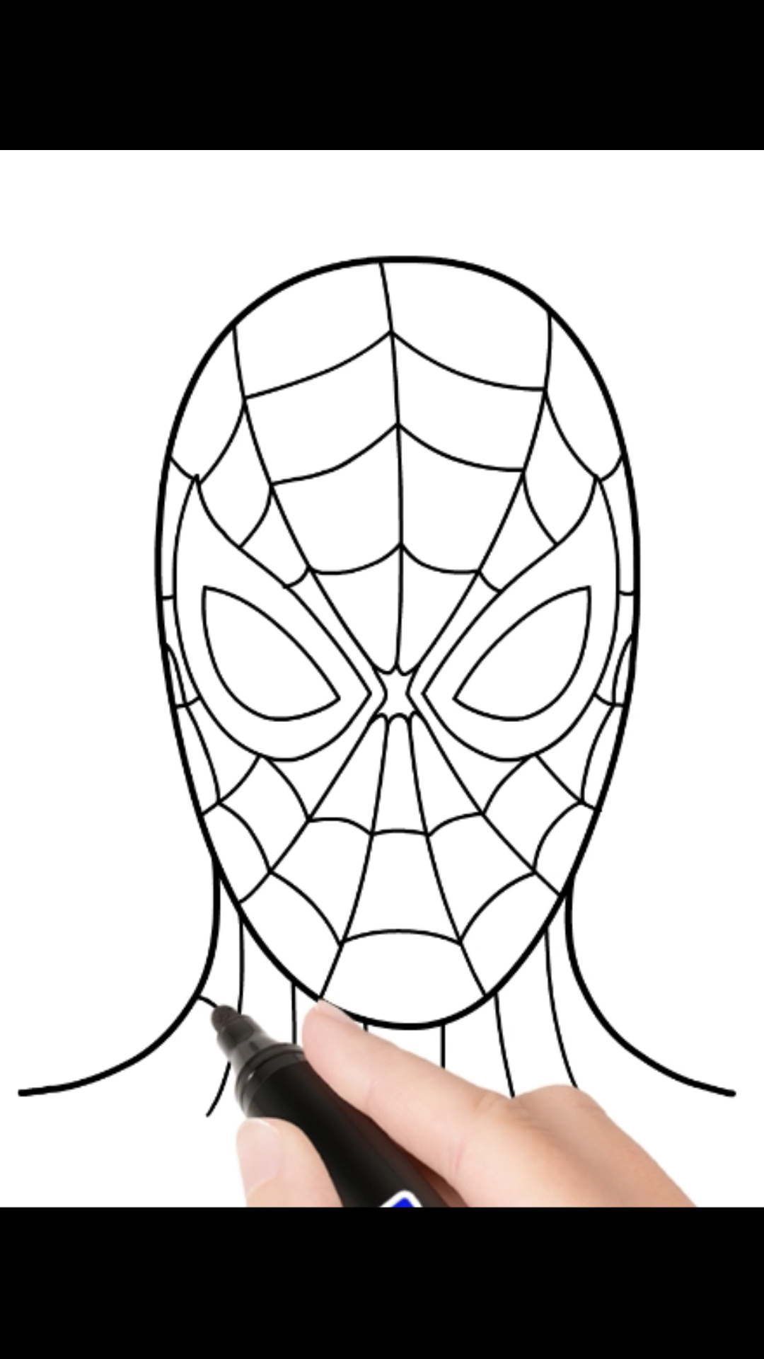 #蜘蛛侠#怎样画 #蜘蛛侠# #简笔画# #儿童绘画# #美术# #一步一步教程##画画#