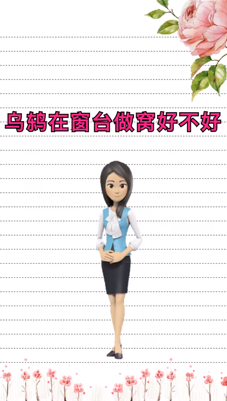 我来告诉你乌鸫在窗台做窝好不好
