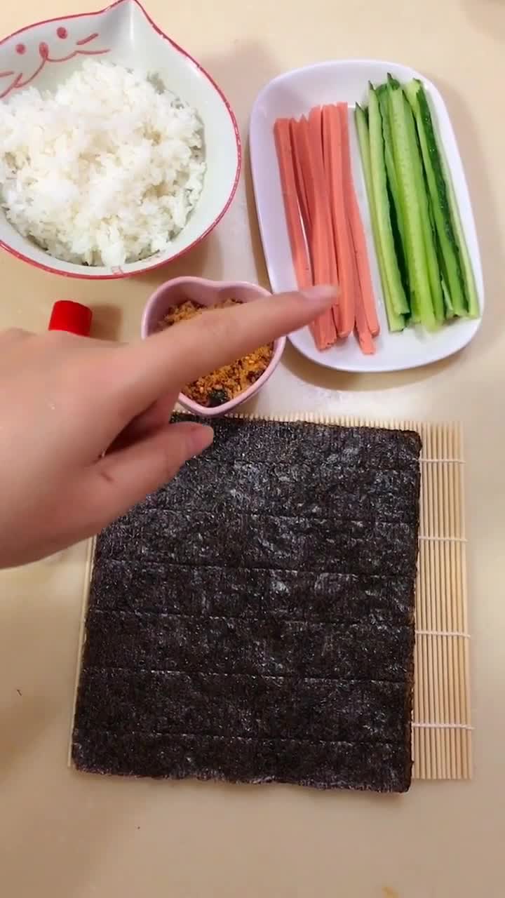 家庭版寿司做法