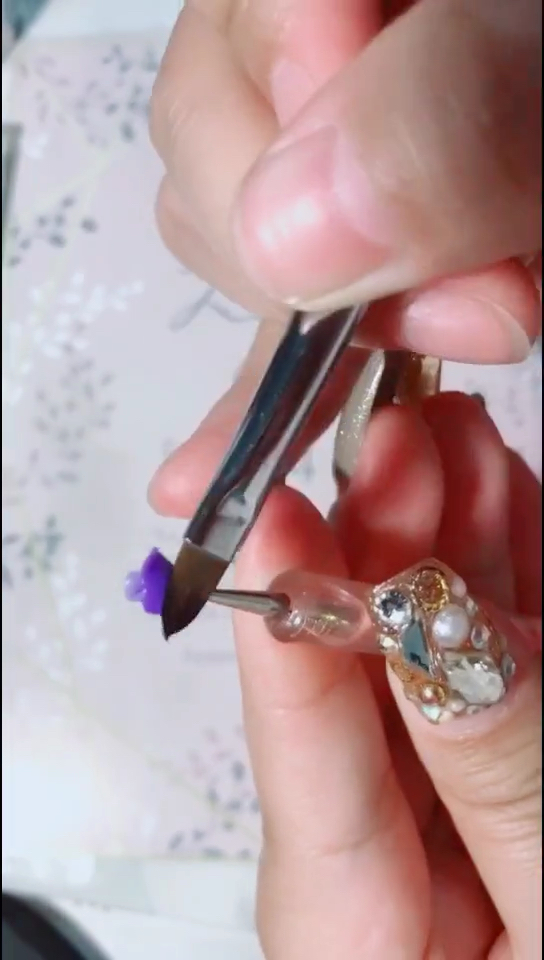 #美甲#最小玫瑰花是这样做出来的！