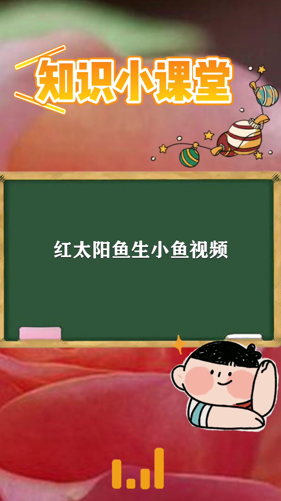 红太阳鱼生小鱼视频