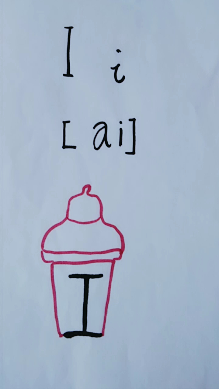 #方言诗朗诵#一年级英语 字母简笔画 Ii全民小视频