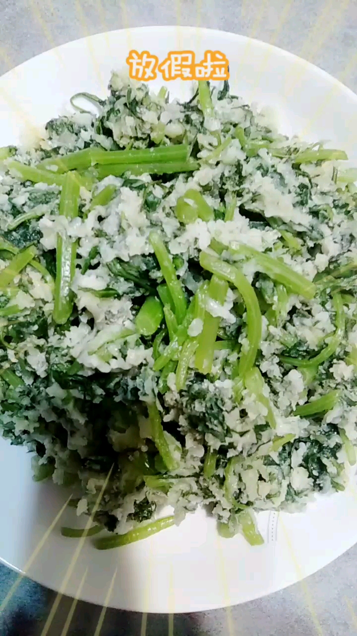 本土家常小炒九十七素蒸茼蒿菜