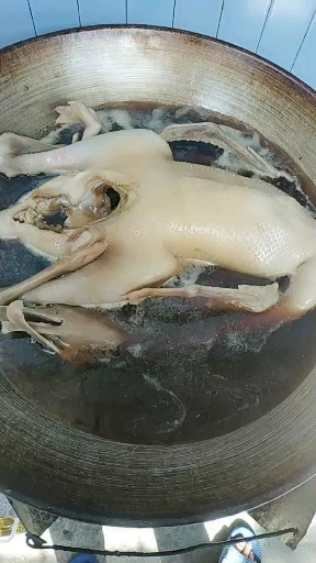 卤鹅肉晚餐。
