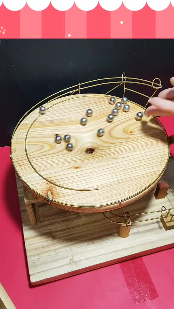 #非遗文化纯手工制作#创意手工:圆盘滚珠,解压神器