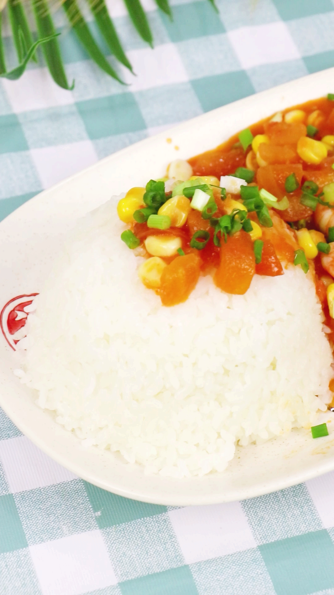 #这个国庆宅在家#【番茄虾仁盖饭】酸甜鲜香,营养开胃,小朋友们的最爱哦!