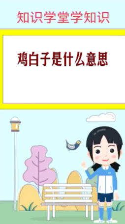 鸡白子是什么意思  