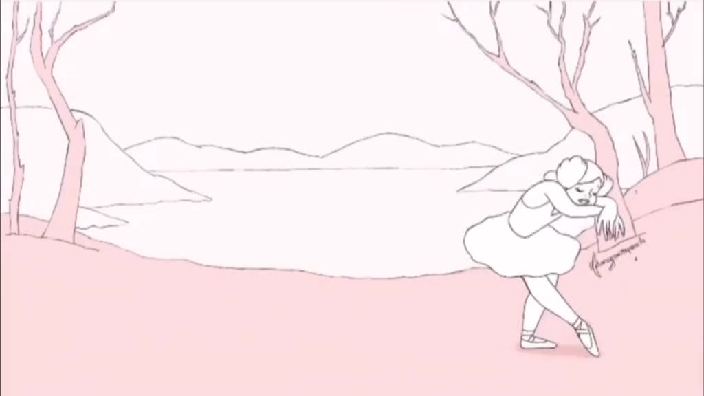 漫画芭蕾之白天鹅芭蕾漫画芭蕾舞