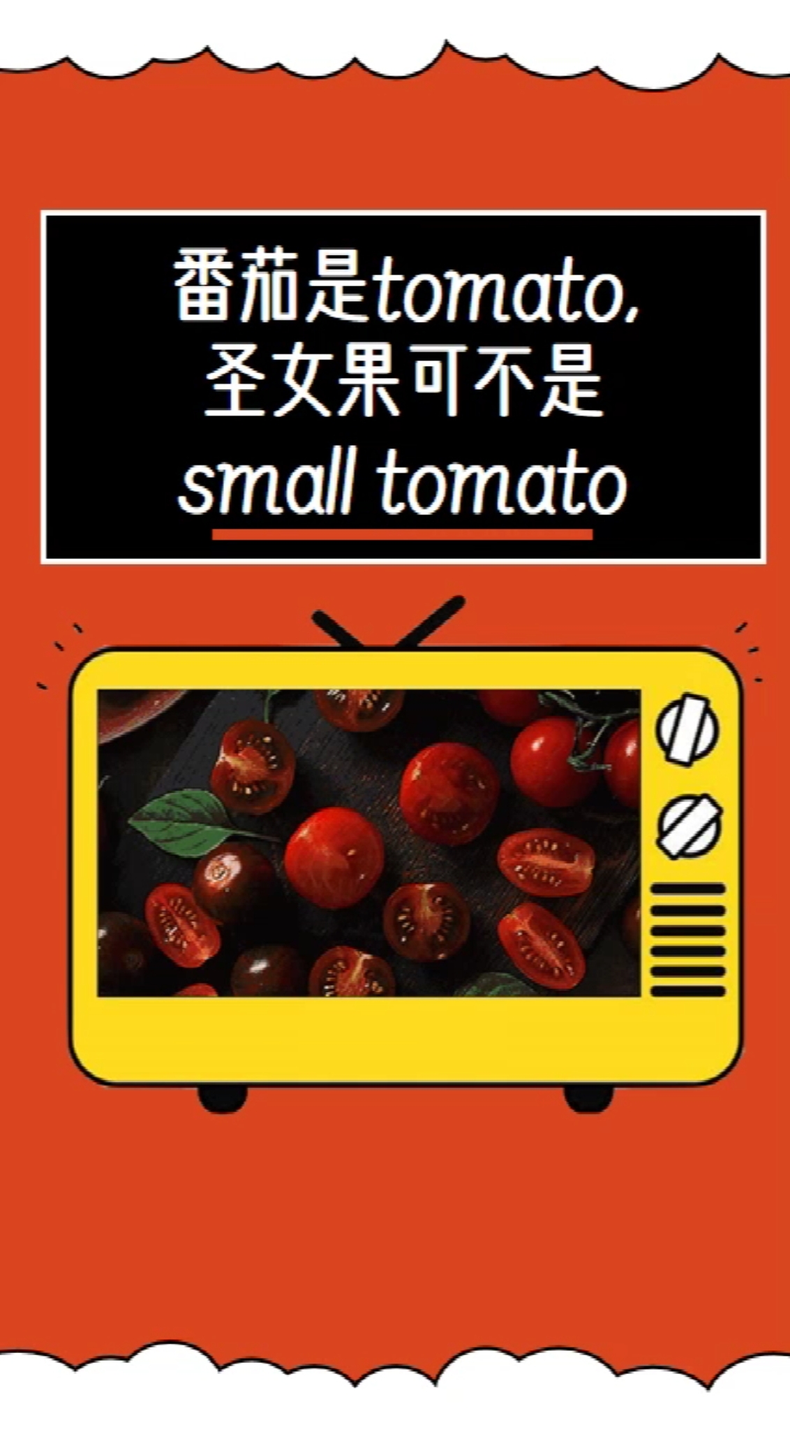 #英语#“圣女果”不是“small tomato”哟