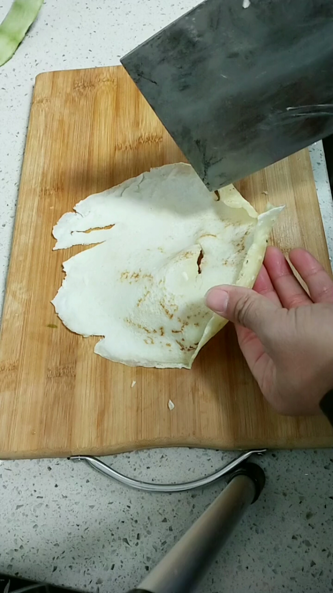 #切菜高手#韭菜炒面皮可以这样切