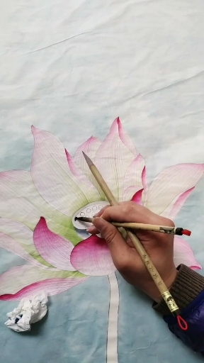 工笔荷花