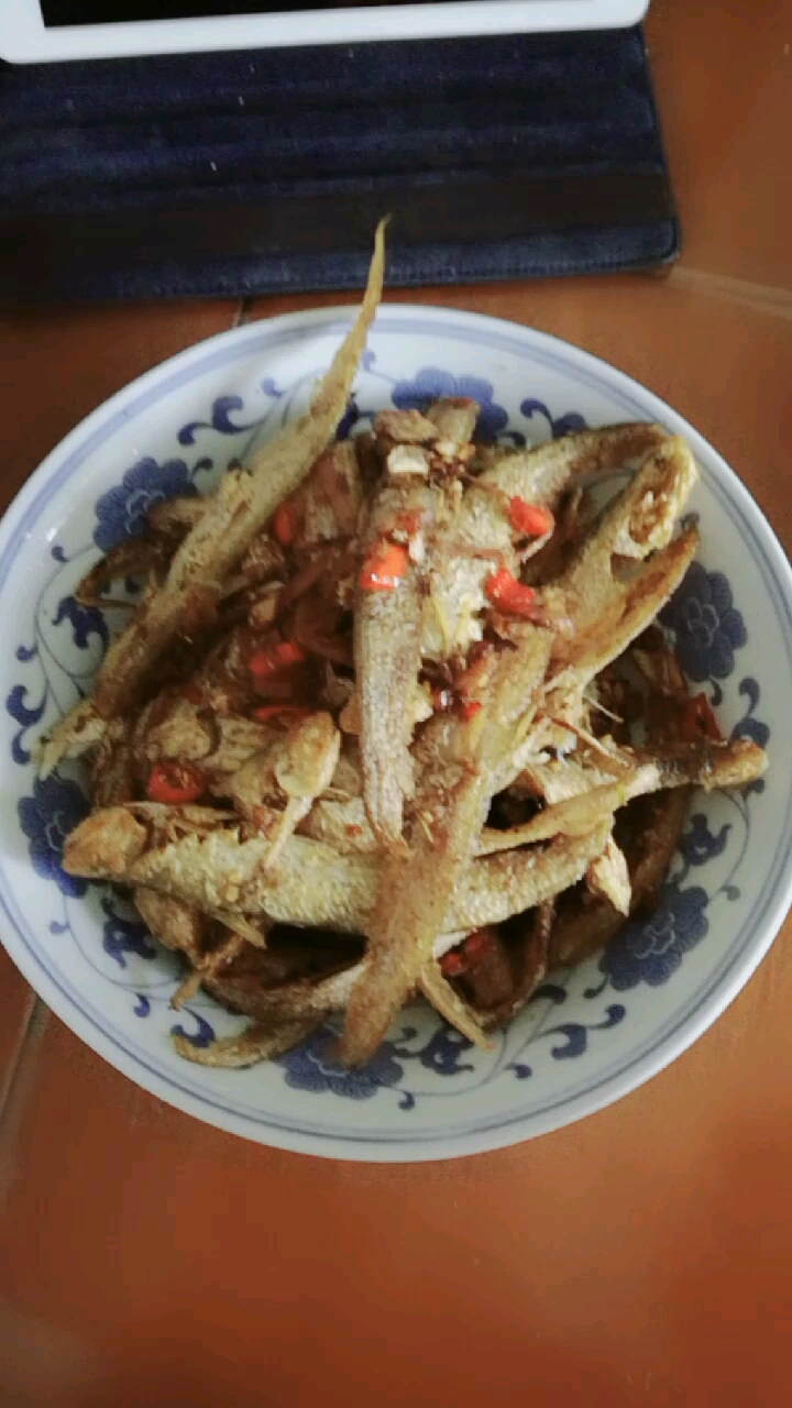 我做的干煸凤尾鱼,配方在评论里