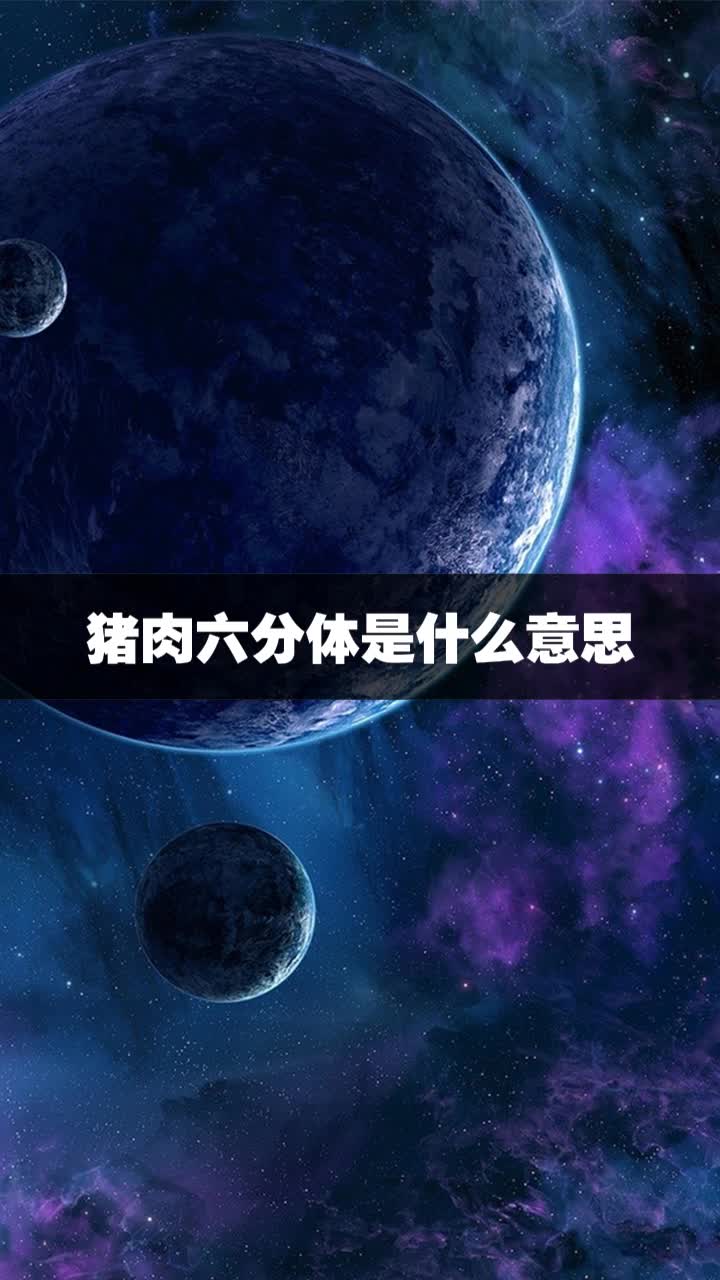 猪肉六分体是什么意思