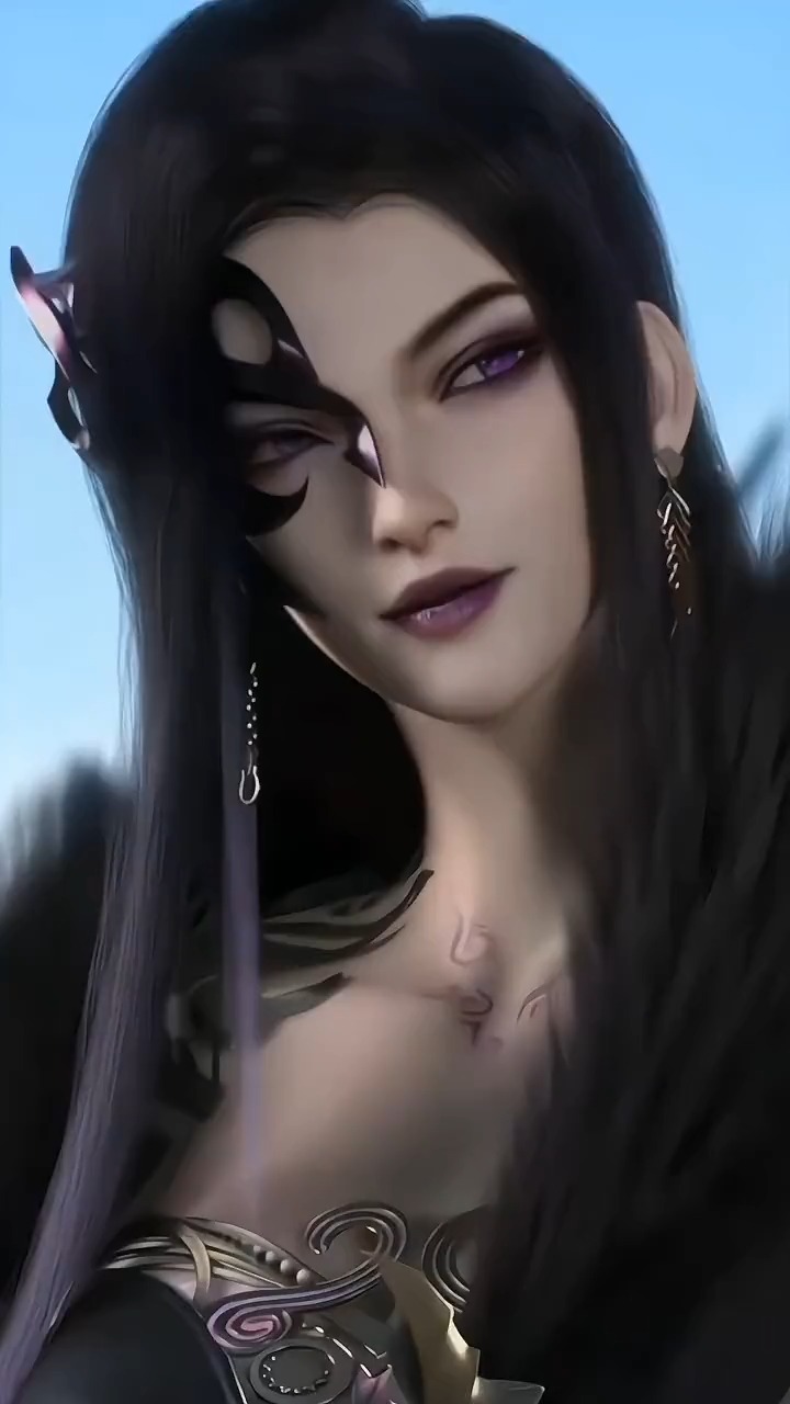 《神澜奇域无双珠》高清动态壁纸:暗黑风国漫女神 #动漫推荐 #高清60帧动漫
