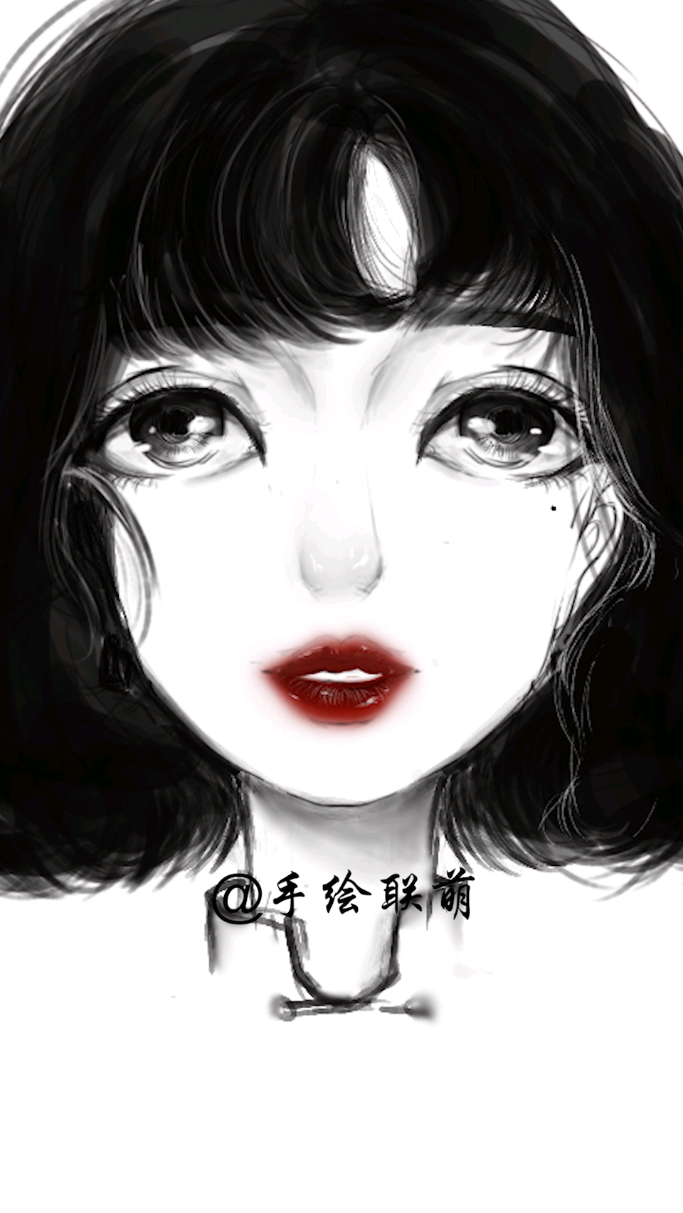 #画画原来如此简单#头像单子,黑白简约风