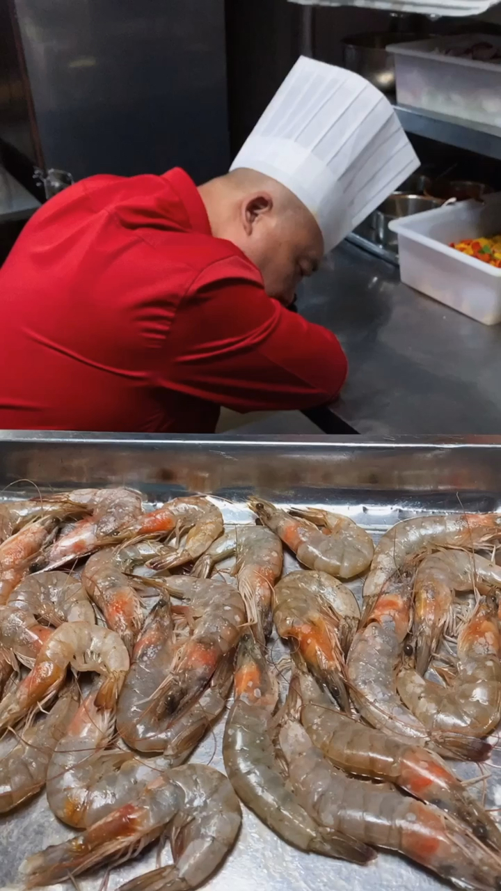 纸包虾的操作流程