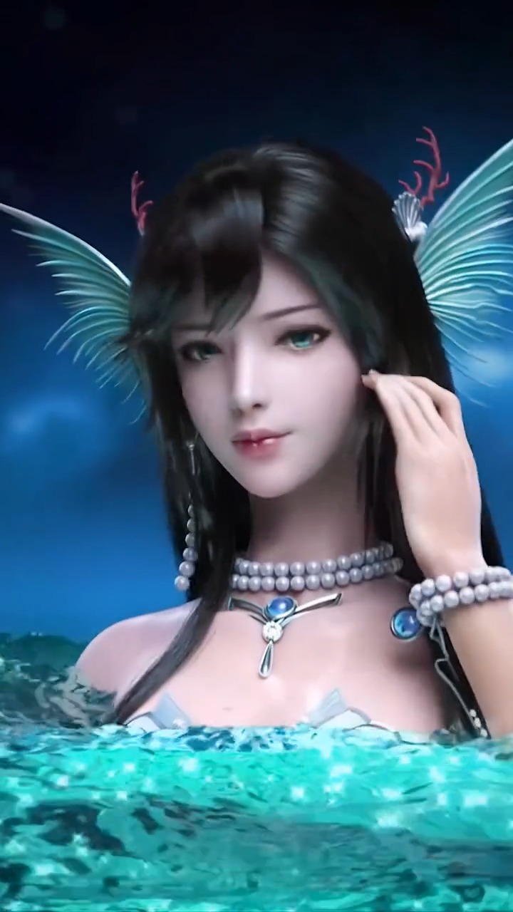 遇到这样的美人鱼,谁不想抱回家呢?#游戏cg  #动漫女神高清4K #动漫60帧