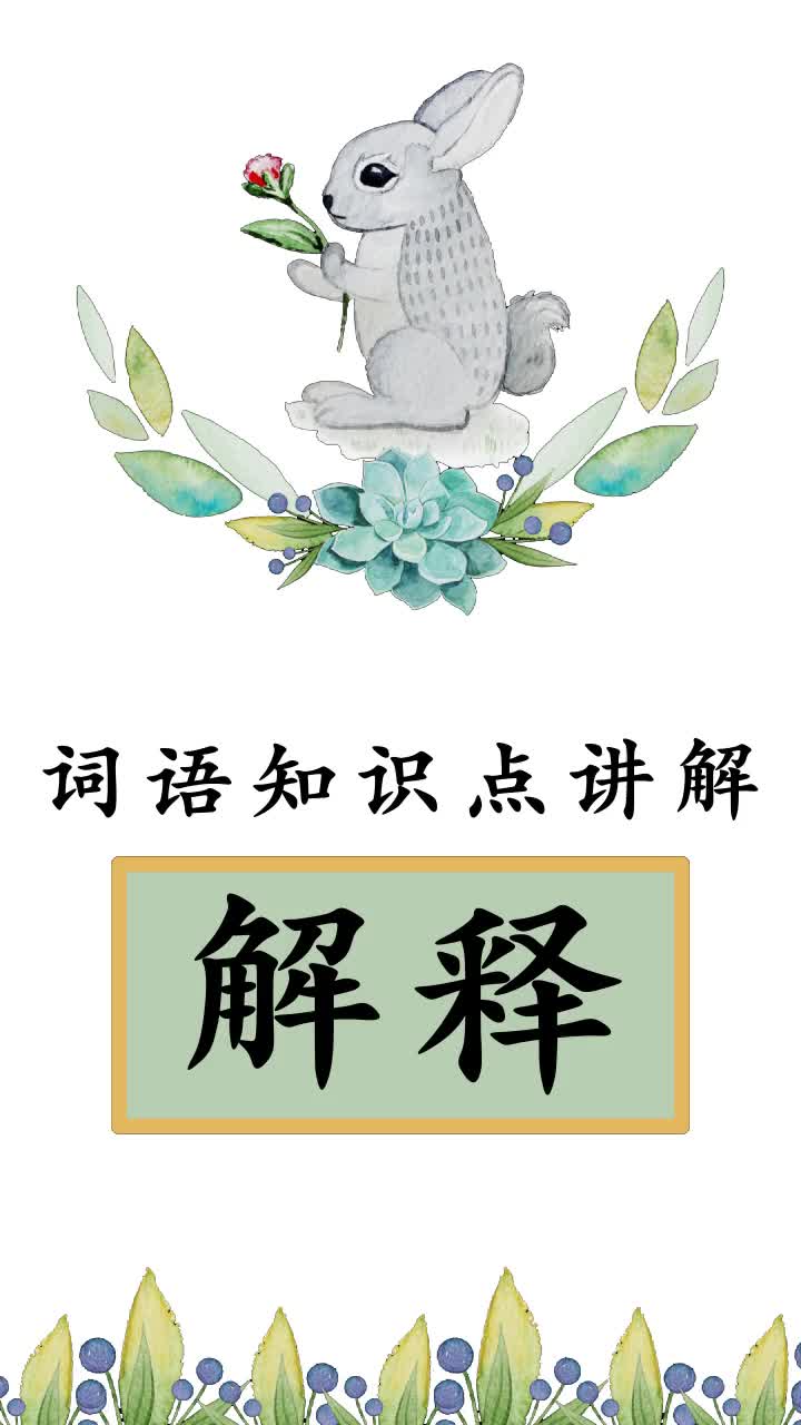 学习下解释的意思是什么