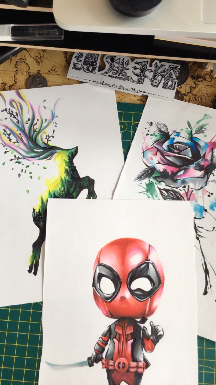 马克笔手绘作品