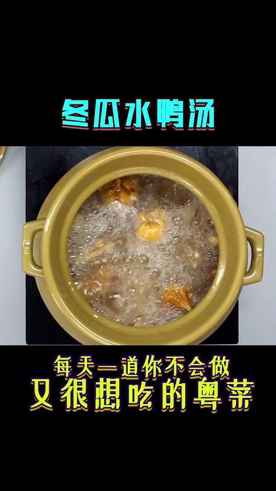 每天一道你不会做又很想吃的粤菜——冬瓜水鸭汤#滋补