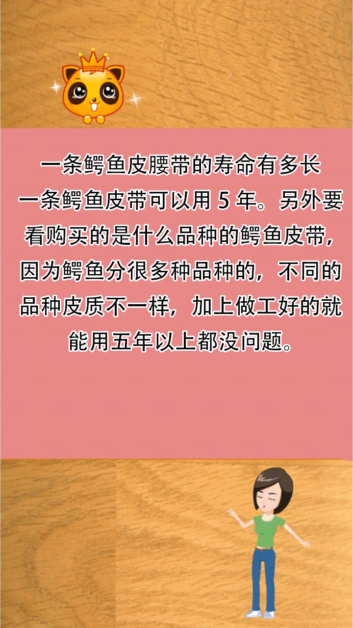 一条鳄鱼皮腰带的寿命有多长