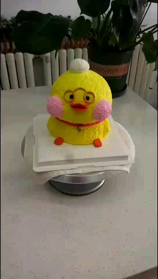 超萌版玻尿酸小黄鸭 纯动物奶油造型蛋糕()