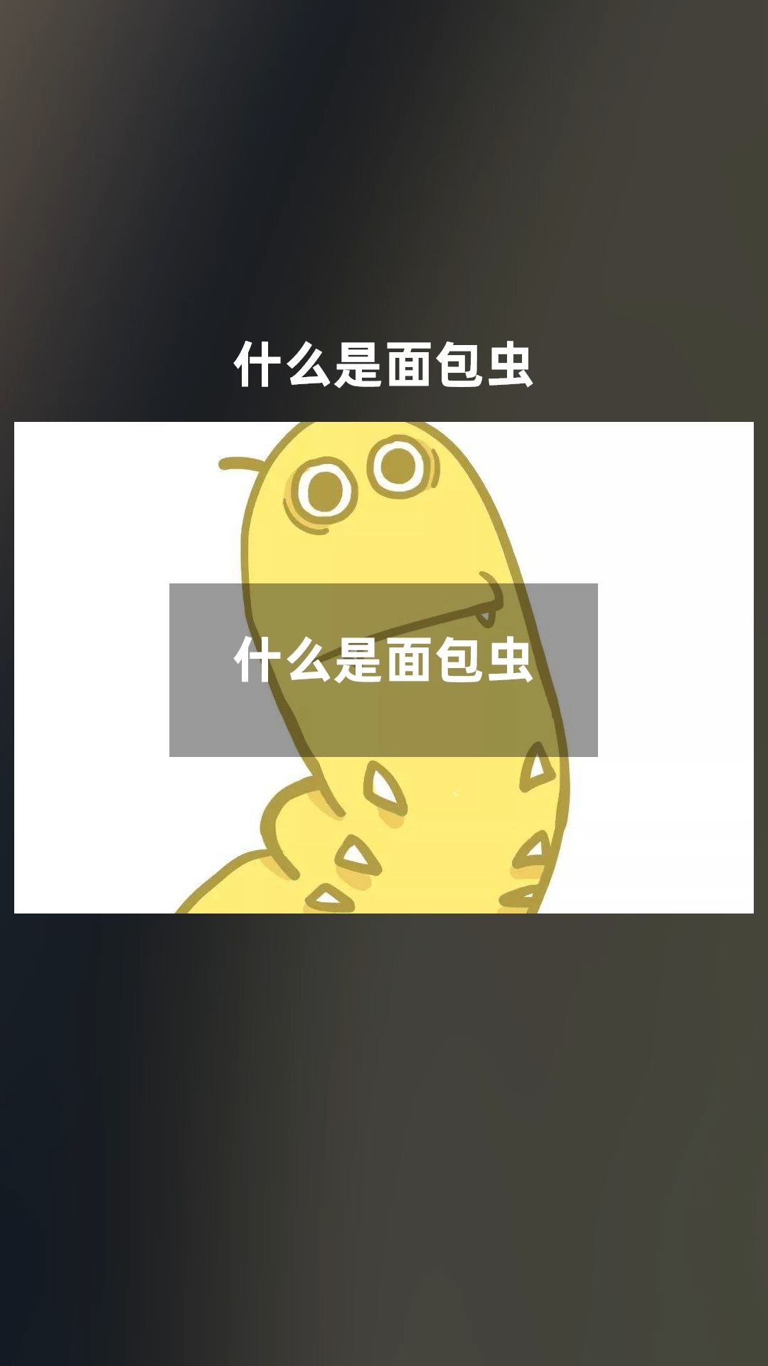 什么是面包虫