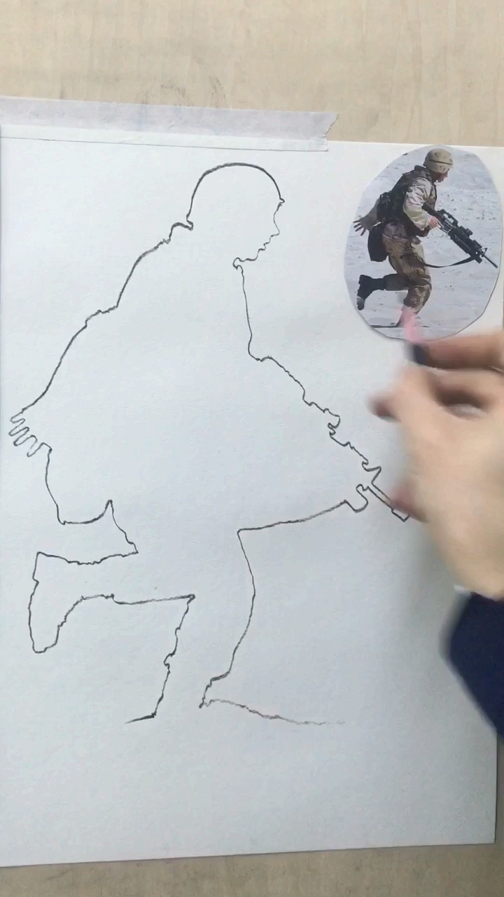 剪影画